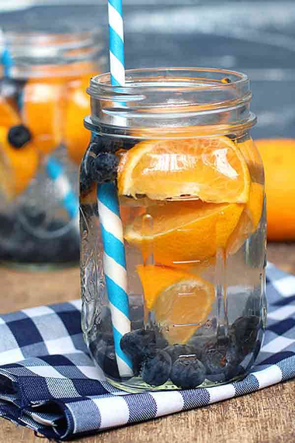 Blueberry And Orange Water