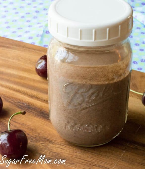 Low Carb Cherry Chocolate Protein Smoothie