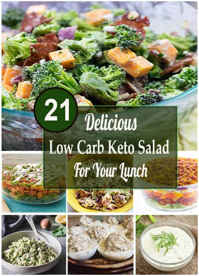 delicious low carb keto salad for your lunch