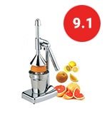 stainless steel manual lever press citrus juicer